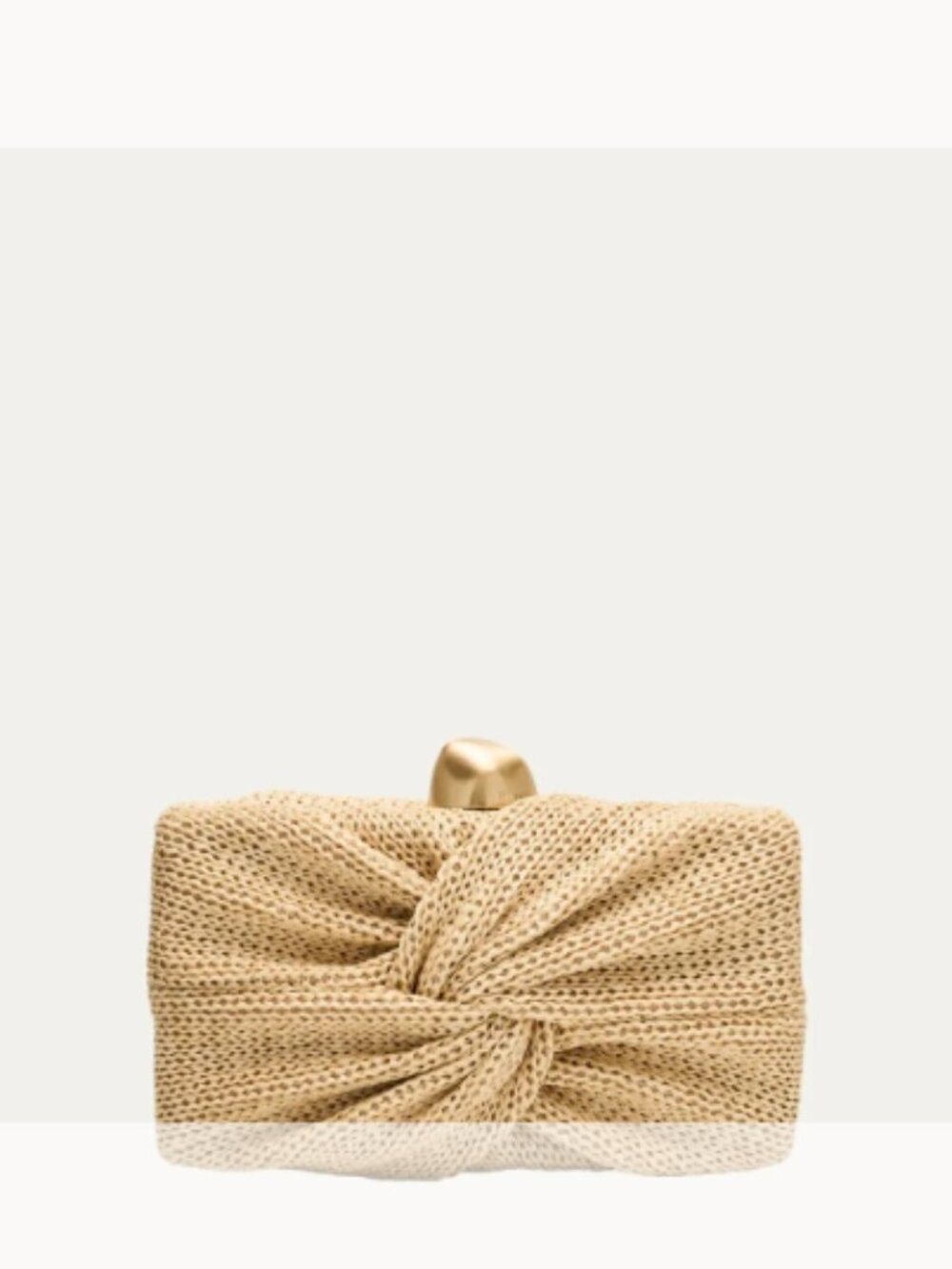 Cult Gaia NWT Lisse Twisted Raffia Clutch Bag